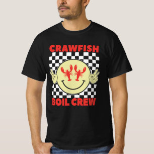 Crawfish Boil Crew Crawfish Season Crawfish Face T-Shirt