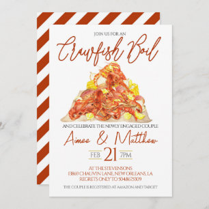 Crawfish Boil Engagement Party Invitation