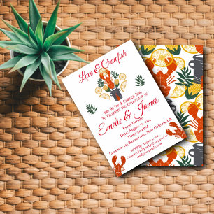 Crawfish Boil Engagement Party – Seafood Cookout  Invitation