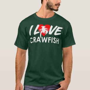 Crawfish Boil Funny I Love Seafood Festival Retro T-Shirt