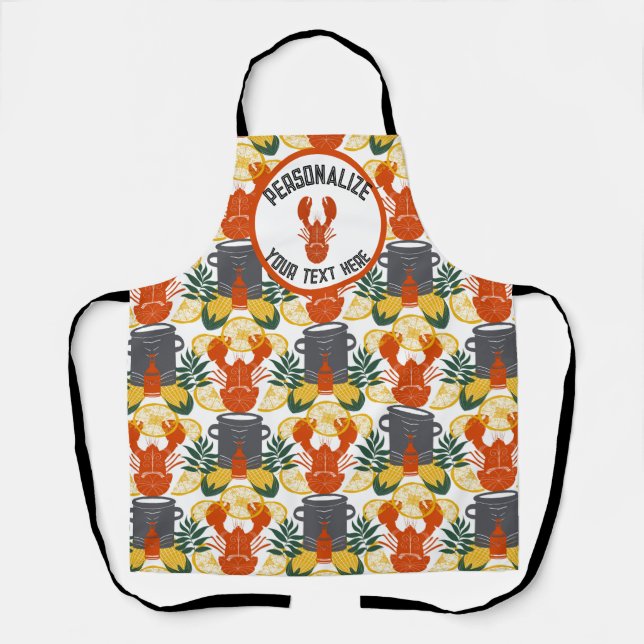 Crawfish Boil, Gift  Apron (Front)