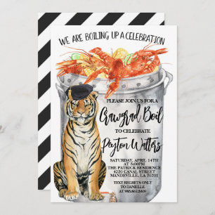 Crawfish Boil Graduation Invitation