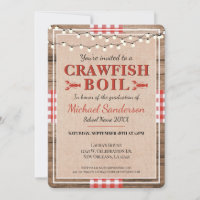 Crawfish Boil Graduation Rustic Party