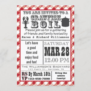 Crawfish Boil Invitation