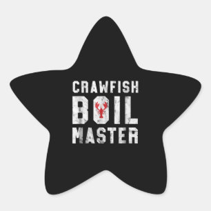 Crawfish Boil Master Cajun Crawfish Boil Gift Star Sticker