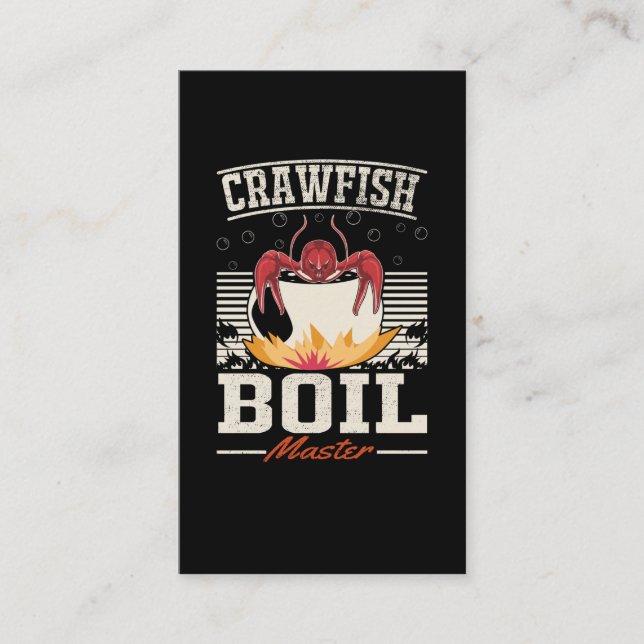 Crawfish Boil Master Crayfish Eater Business Card (Front)