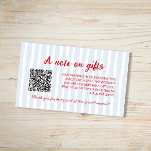 Crawfish Boil Note On Gifts Graduation Party  Enclosure Card