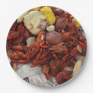 Crawfish Boil Paper Party Plate