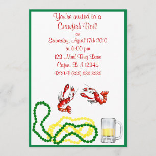 Crawfish Boil Party Invitation