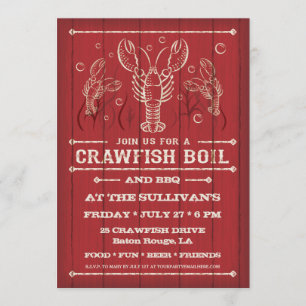 Crawfish Boil Party Invitation
