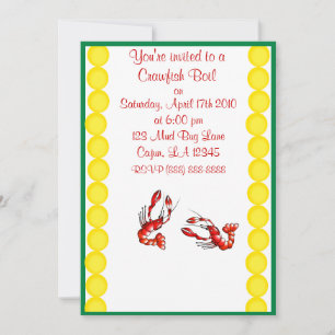 Crawfish Boil Party Invitation