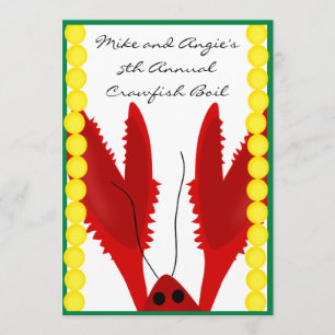 Crawfish Boil Party Invitation