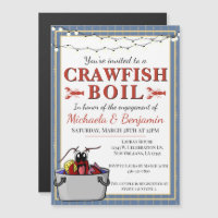 Crawfish Boil Special Event Engagement Blue Gold