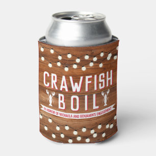 Crawfish Boil Wedding Engagement Party Favour Can Cooler