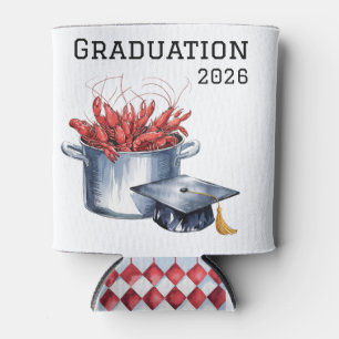 Crawfish & Caps: A Boiled Graduation Celebration  Can Cooler
