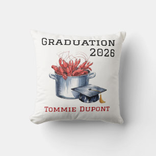 Crawfish & Caps: A Boiled Graduation Celebration  Cushion