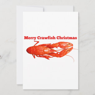 Crawfish Christmas Holiday Card