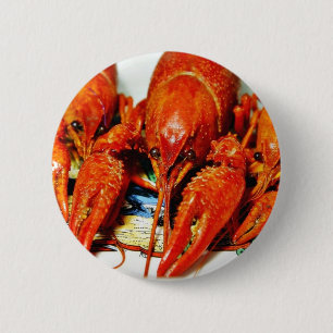 Crawfish Crawdads Craytfish 6 Cm Round Badge