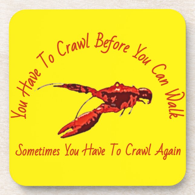 Crawfish Design Coaster (Front)