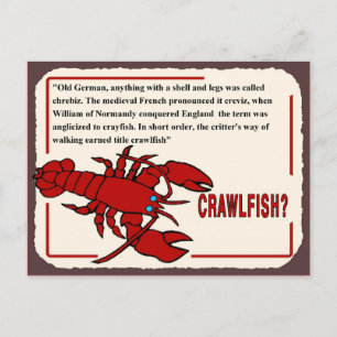 Crawfish History, Postcard