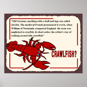 Crawfish History, what's the name from? Poster