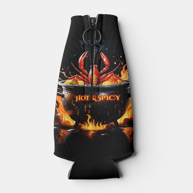 Crawfish Hot & Spicy Bottle Cooler (Back)