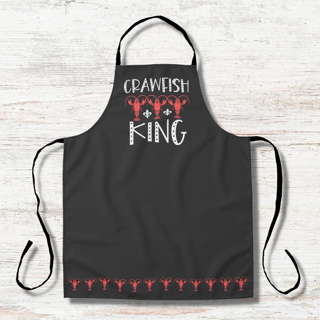 Crawfish King - Funny Crayfish Boil Apron (Creator Uploaded)