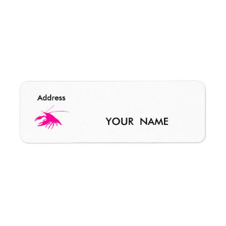 crawfish , Label Return Address Label