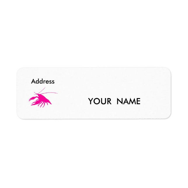 crawfish , Label Return Address Label (Front)