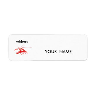 crawfish , Label Return Address Label