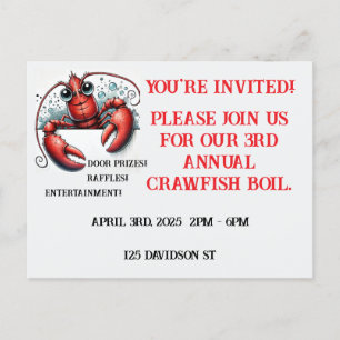 Crawfish / Lobster Designer Postcard