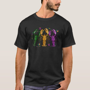 Crawfish Mardi Gras Beads Mardi Gras Crawfish Out T-Shirt