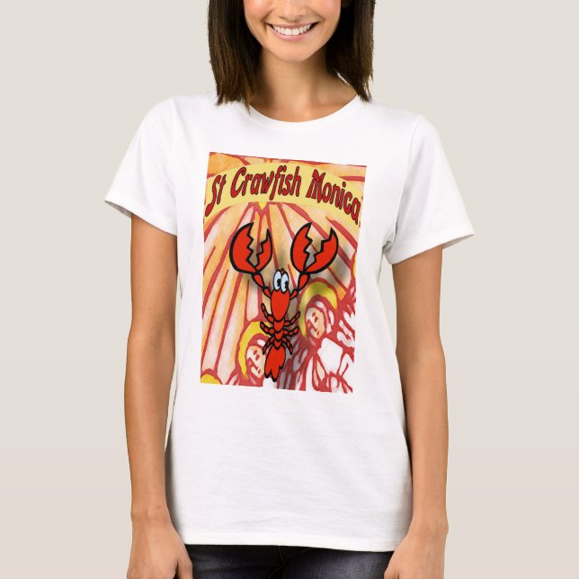 Crawfish Monica Saint Jazz Fest T-Shirt (Front)