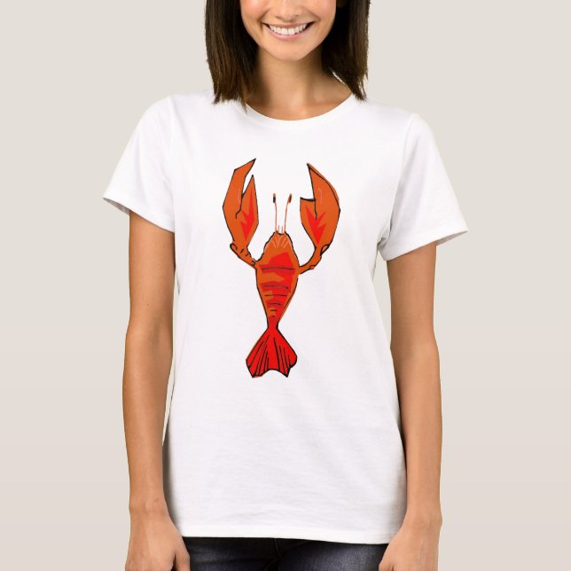 Crawfish or Lobster in red T-Shirt (Front)