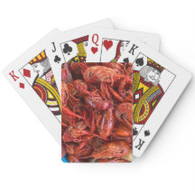Crawfish playing cards