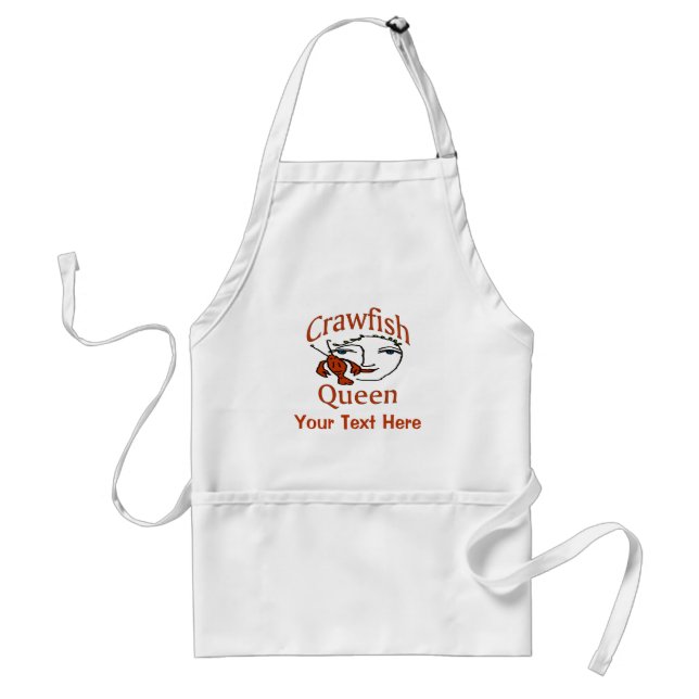 Crawfish Queen Apron, add text Apron (Front)
