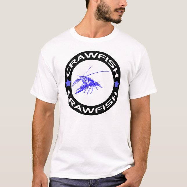 crawfish-ring (blue-1) T-Shirt (Front)
