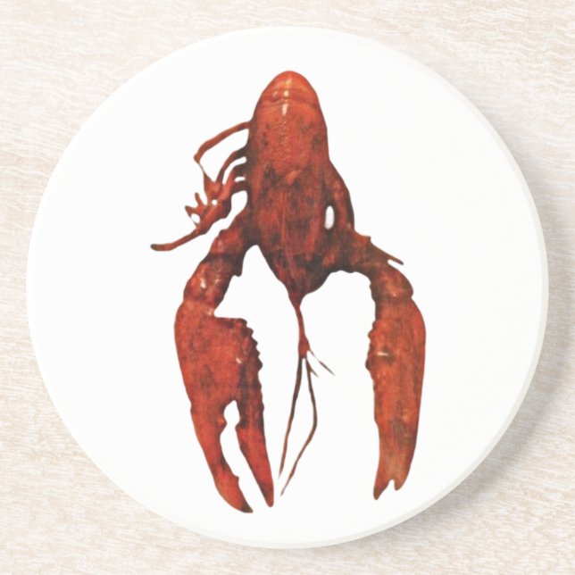 Crawfish SandStone Coaster (Front)