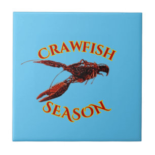 Crawfish Season Ceramic Tile