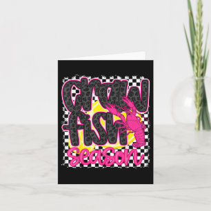 Crawfish Season Crawfish Boil Lobster Cajun Men Wo Card