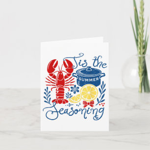 Crawfish Season Funny Crawfish Boil Lobster Cajun  Card