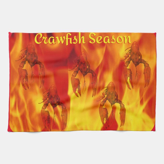 Crawfish Season Tea Towel (Horizontal)