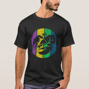 Crawfish Silhouette Mardi Gras Celebration T-Shirt