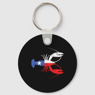 Crawfish Texas Crawdaddy Southern Food Mardi Gras Key Ring