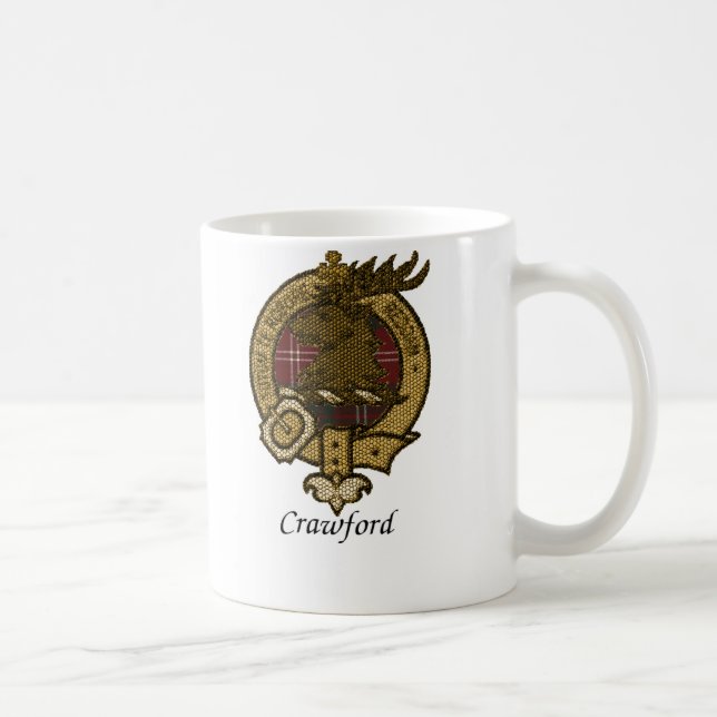 Crawford Clan Crest Coffee Mug (Right)