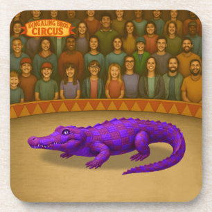 Crawford, painted circus crocodile coaster