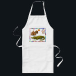 Crawford, painted circus crocodile long apron<br><div class="desc">Covered in dazzling painted patterns from snout to tail, Crawford marches proudly in every circus parade. Though he can easily snap a branch clean in two as part of his act, he’s friendly, surprisingly gentle, and a walking work of art. Children adore his bright scales and cheerful grin. Wherever Crawford...</div>
