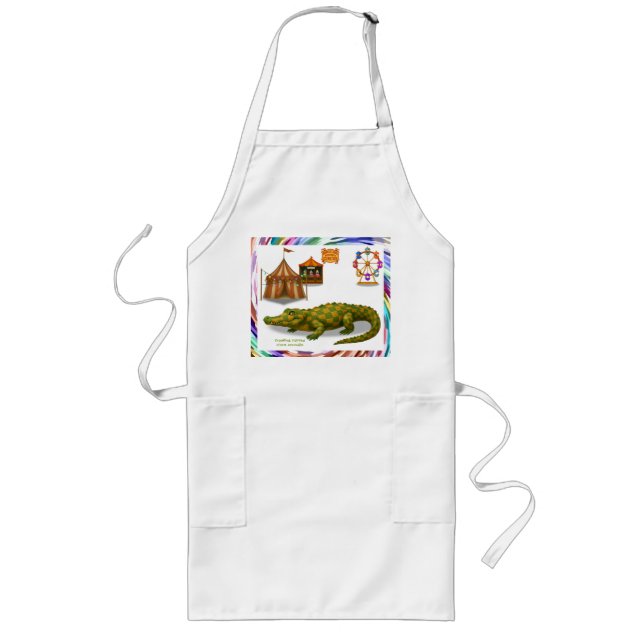 Crawford, painted circus crocodile long apron (Front)