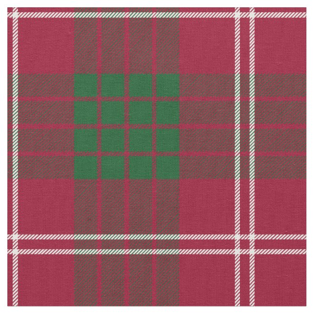 Crawford Scottish Clan Tartan Fabric (Close Up)