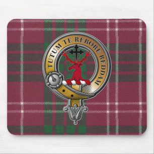 Crawford Tartan & Badge Mouse Pad